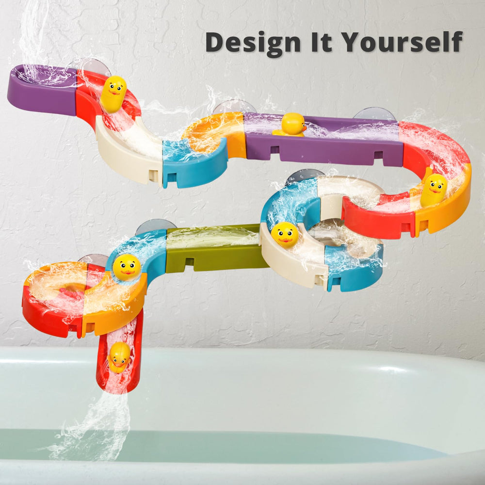 Aprilwolf Duck Slide suction cups secure the track for stable bath setup.