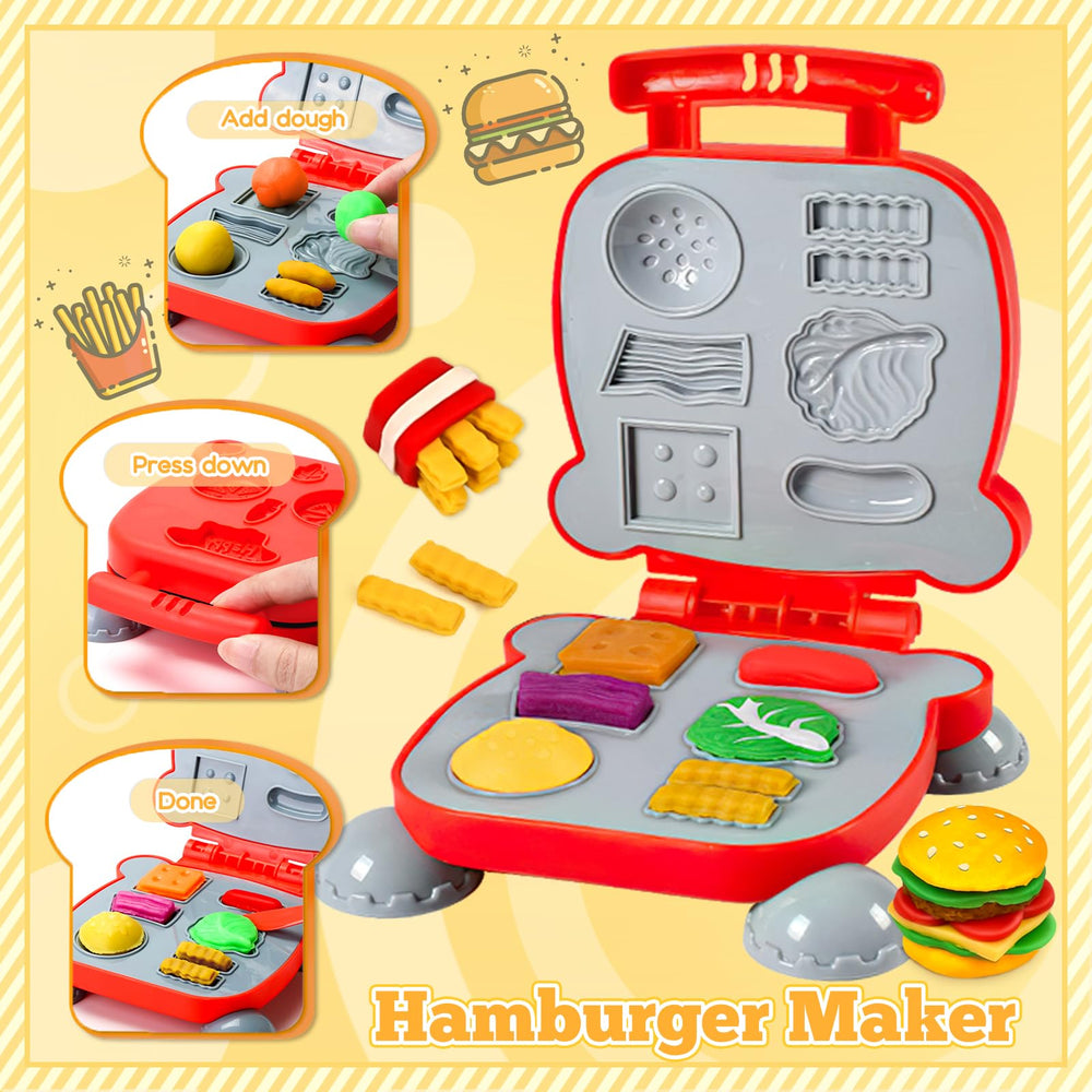 Aprilwolf hamburger maker tools for imaginative kitchen play.