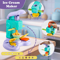 Aprilwolf hamburger maker helps kids craft pretend meals with colorful toppings.