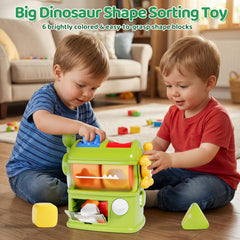 Aprilwolf flip lid opens to reveal blocks for repeat sorting.