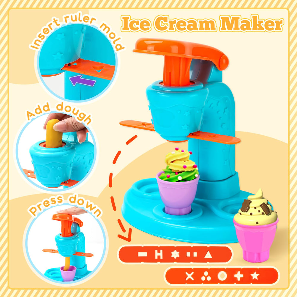 Aprilwolf noodle machine play feature for pretend pasta.