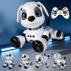 Aprilwolf RC stunt robot dog dancing with lights for kids