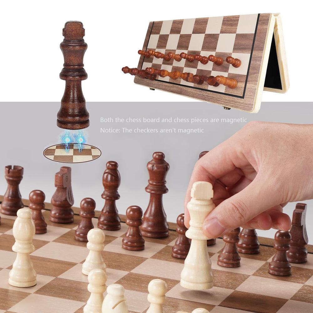 APYR AOMA checkers included for dual game options on one board.