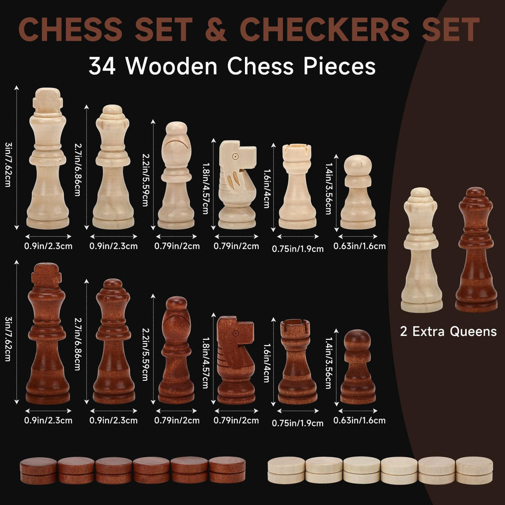 APYR AOMA wooden board with storage slots keeps pieces organized.