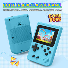 AQHH Mini Plus blue screen display, crisp 3.0-inch IPS visuals for retro gaming.