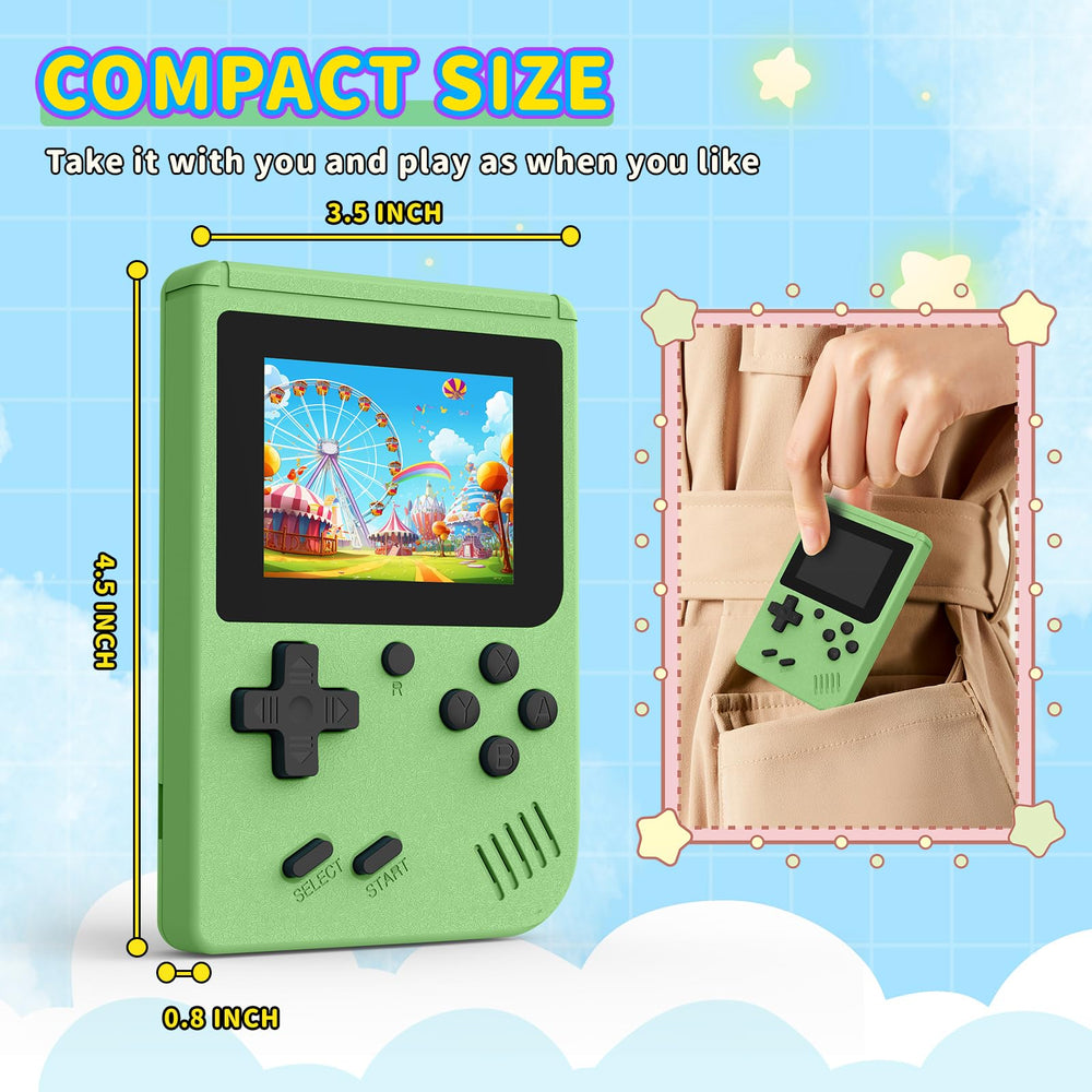 AQHH mini-plus game console packaging and cables, quick setup included.
