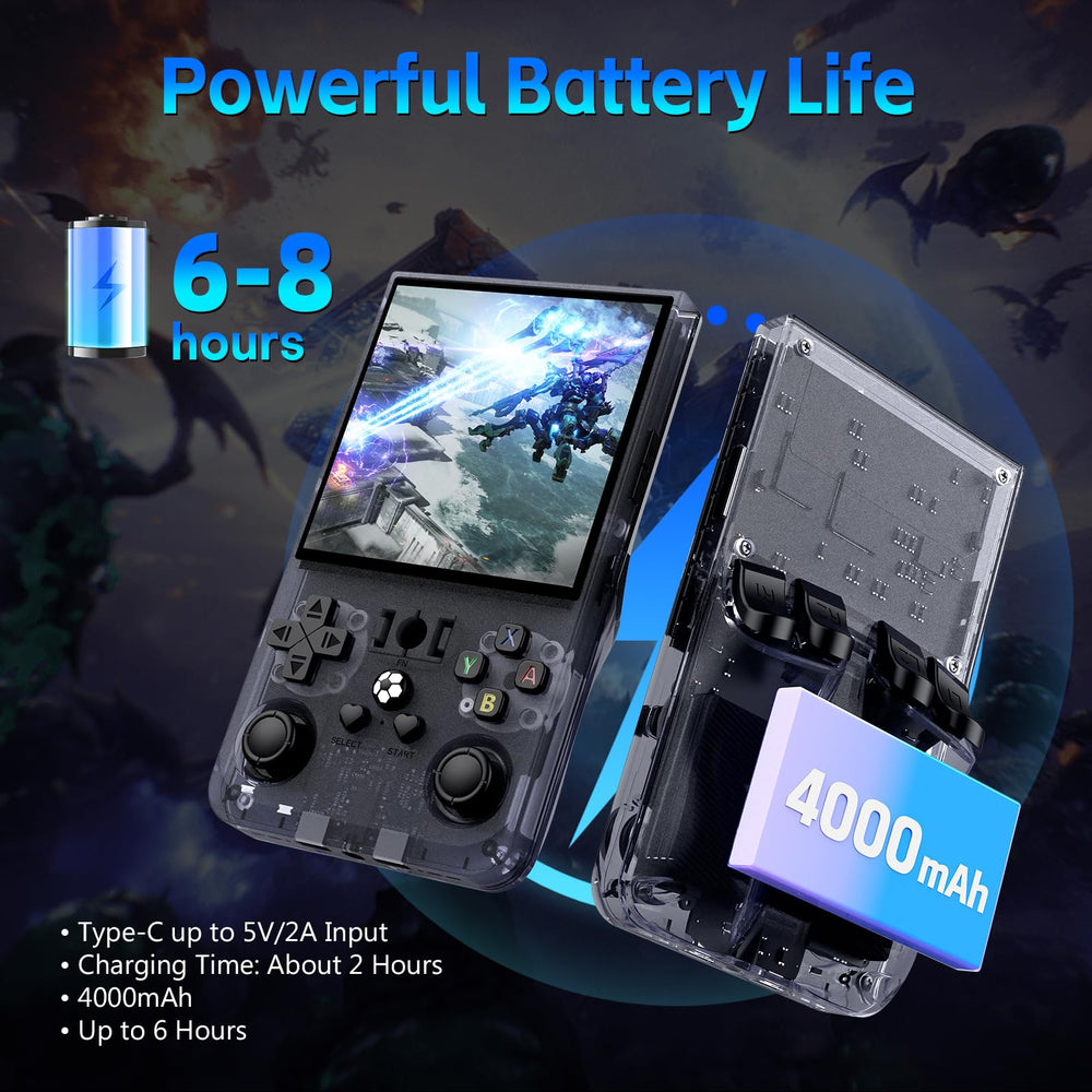 AQHH R36Max tempered glass panel enhances durability during handheld gaming.
