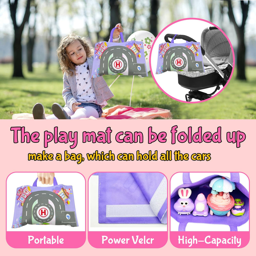 AquaArcc sweet tube cart pairs with a baby doll for nurturing play.