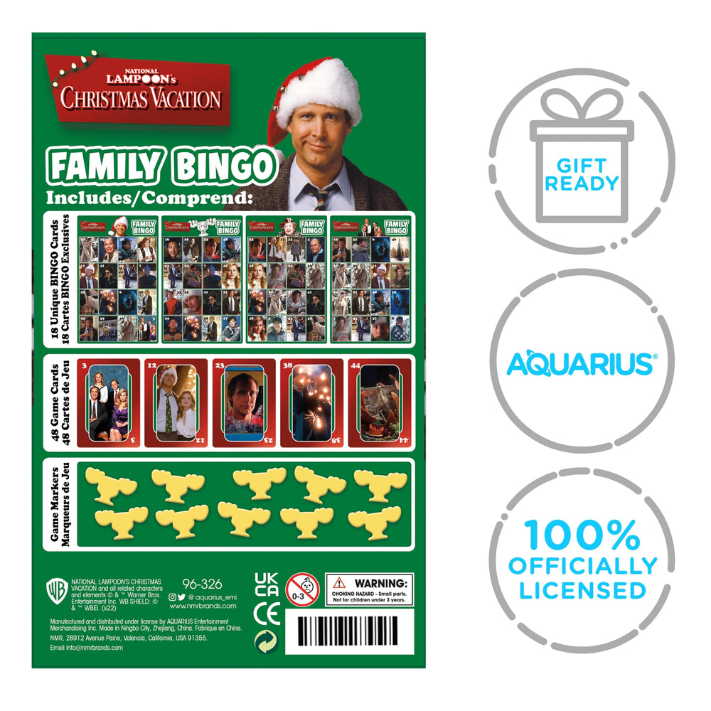 Aquarius Christmas Vacation Bingo official stamp — licensed design and quality.
