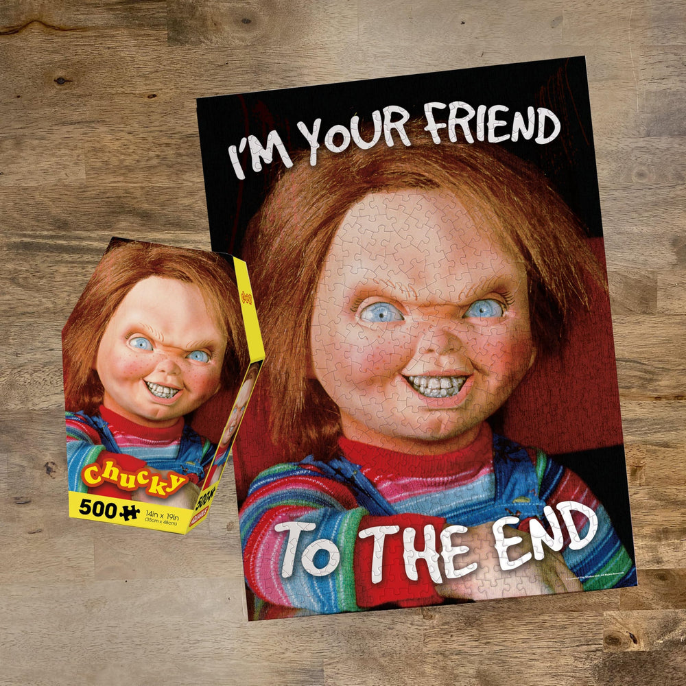 Aquarius Chucky puzzle glare-free paper for crisp, distraction-free viewing.