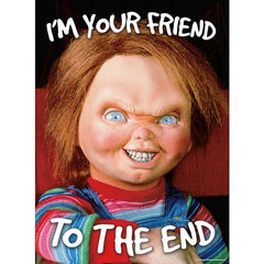 Aquarius Chucky puzzle pieces inside bag, ensuring precise fits and minimal puzzle dust.