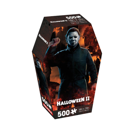 AQUARIUS Halloween II puzzle coffin box, ideal gift packaging for horror fans.