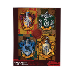 AQUARIUS Harry Potter puzzle with house crests 1000 pieces for immersive family time.