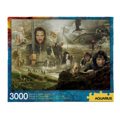 AQUARIUS Lord of the Rings puzzle box front, official licensed merchandise for fans.