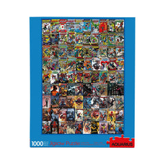 Aquarius Marvel Spider-Man puzzle cover collage for a nostalgic solving experience