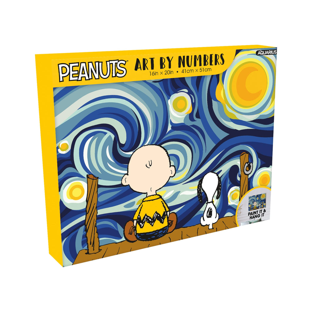 Aquarius Peanuts Starry Night paint by numbers kit for creative relaxation