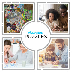 AQUARIUS Rick and Morty puzzle dust-free design keeps your workspace clean.