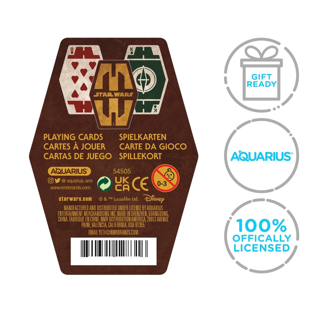 Aquarius Star Wars Sabacc card artwork highlights imagery for immersive gameplay and conversations.