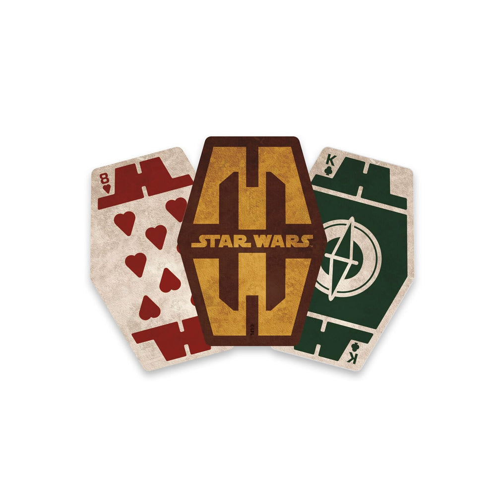 Aquarius Star Wars Sabacc official merch packaging showcases collectible value for fans and gift-givers.