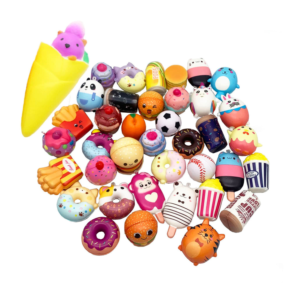 Aqueens jumbo squishy from the set shown for desk focus and slow-rise squeezes