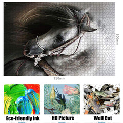 ArathiLand 75x50 cm finished puzzle size shown for display and reference.