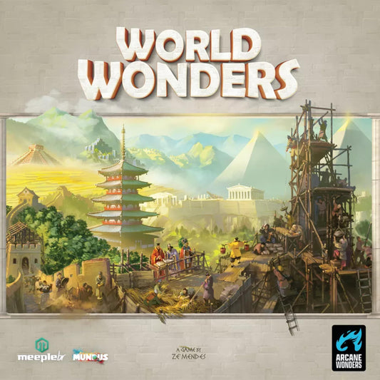 Arcane Wonders World Wonders setup showing early landmarks shaping resource flow
