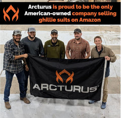 Arcturus Ultra-Lite Kids Ghillie Suit storage bag keeps gear organized.