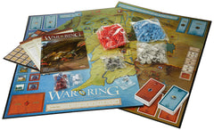 Ares Games War of the Ring 2nd Edition cards and counters ready for gameplay.