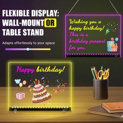 Argo Well LED drawing board lit with multiple modes for vivid displays