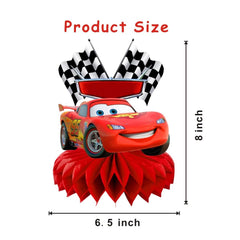 ARHAVI cars-themed decor doubles as a lively party prop for selfies.