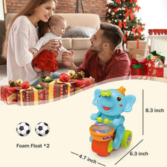 ARHEQI baby elephant toy with safe materials and smooth edges for infants.