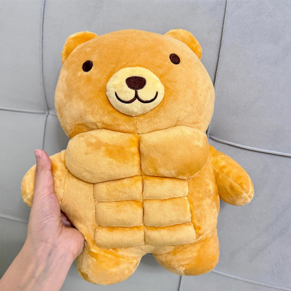 Arkdorz Muscle Teddy Bear bedtime companion, helps kids drift off peacefully.