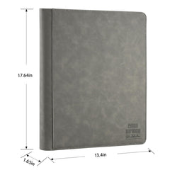 Arkeiliy transparent pocket pages protect cards from dust while keeping them visible.