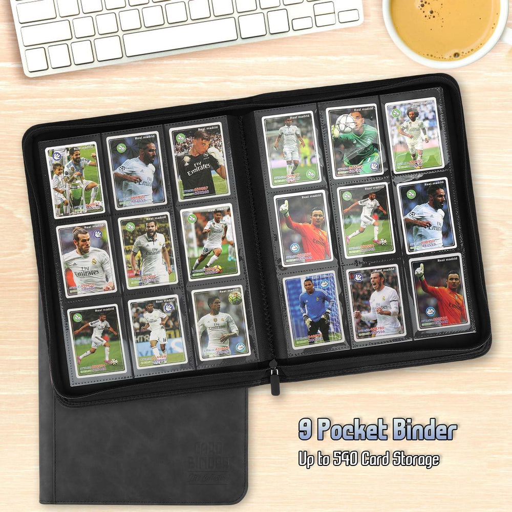 Arkeiliy trading card binder waterproof design protects cards from moisture and wear