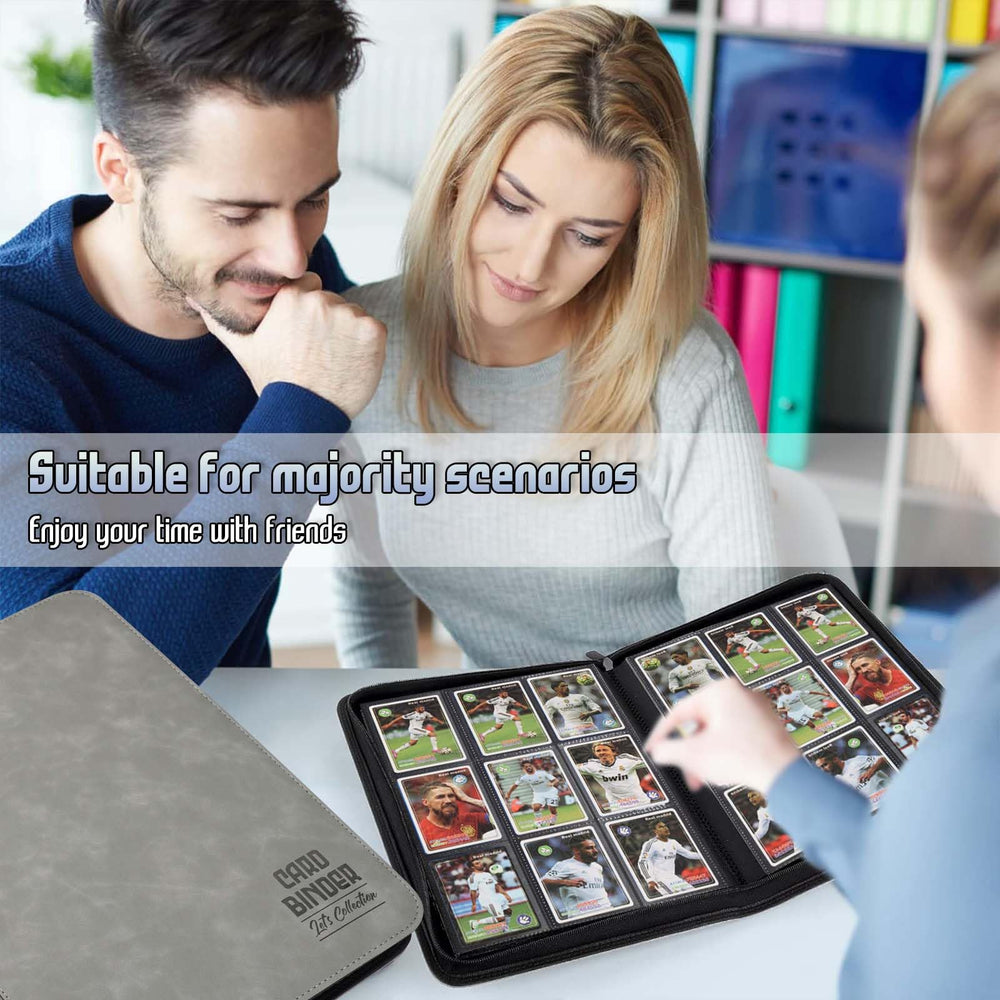 Arkeiliy travel-friendly gray binder fits shelves and bags.