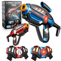 ArmoGear laser tag set guns enable fast, action-packed outdoor battles.
