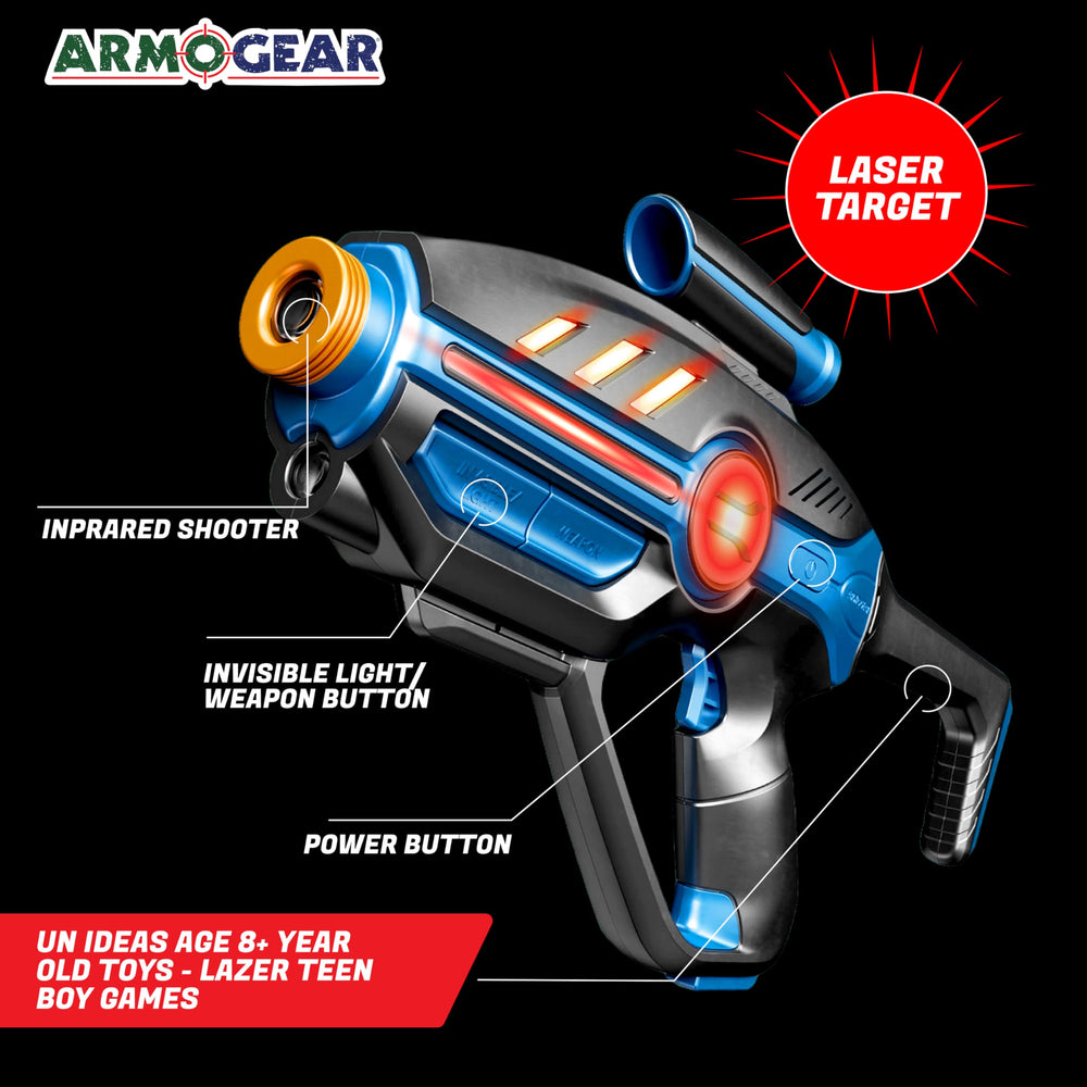 ArmoGear laser tag set night-vision helps stealthy nighttime missions.