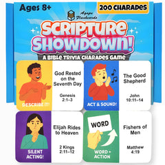 Army Flashcards Bible Trivia Charades card set for engaging family game nights