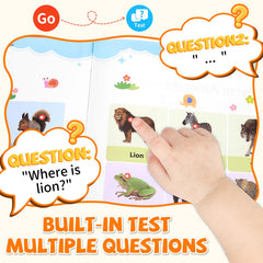 Arnbz My First English Words Sound Book press-go button page highlights easy theme change.