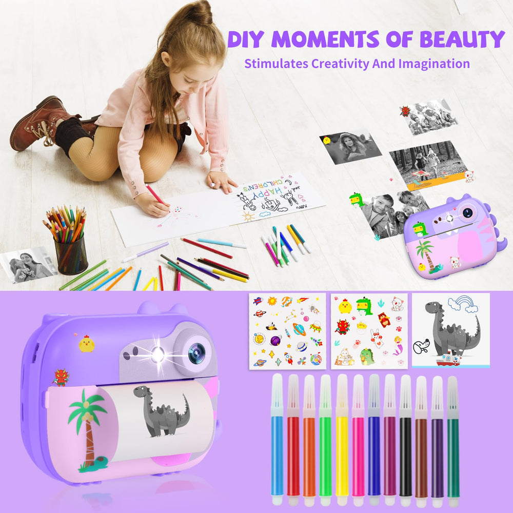 ARNSSIEN instant print with 7 paper rolls creates quick keepsakes.