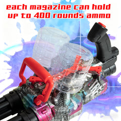 AROBEF Gel Splat Blaster in fully automatic mode for rapid blasts