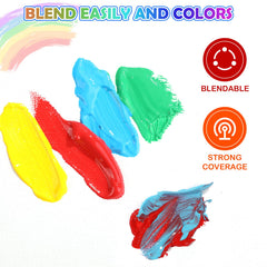 AROIC 16 Colors on fingers enables tactile, mess-free creative sessions
