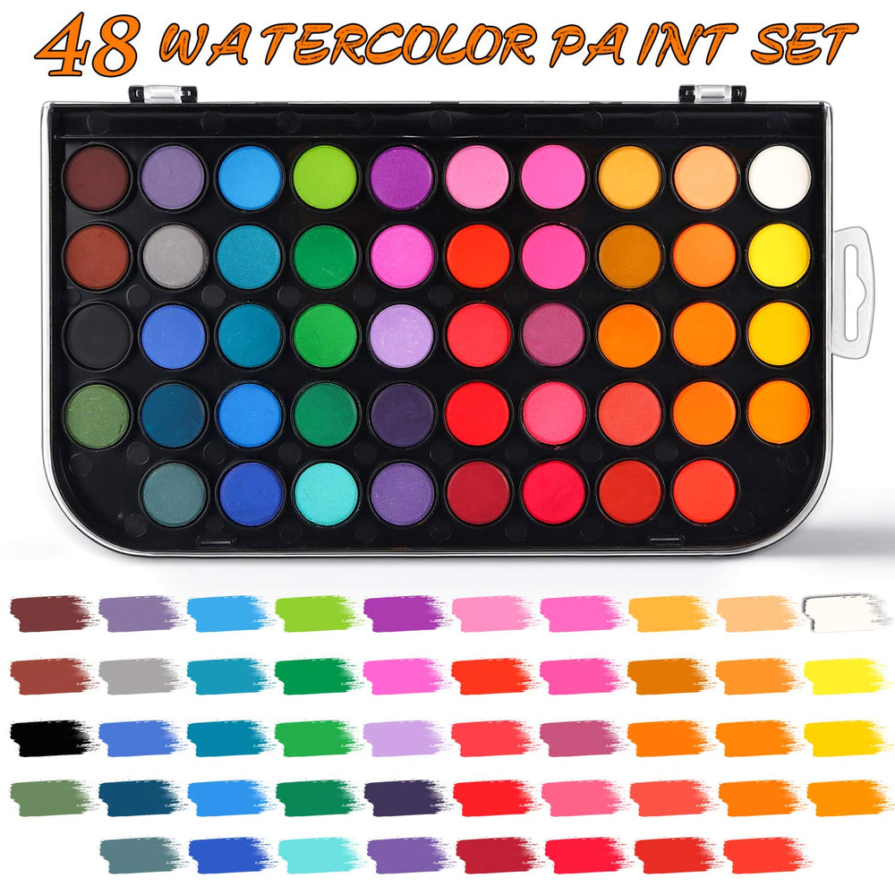 AROIC refillable water brush pens in 6 sizes for precise color flow.