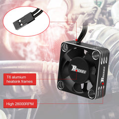 ARRAROWN 30mm RC motor heatsink back vent illustrates airflow design