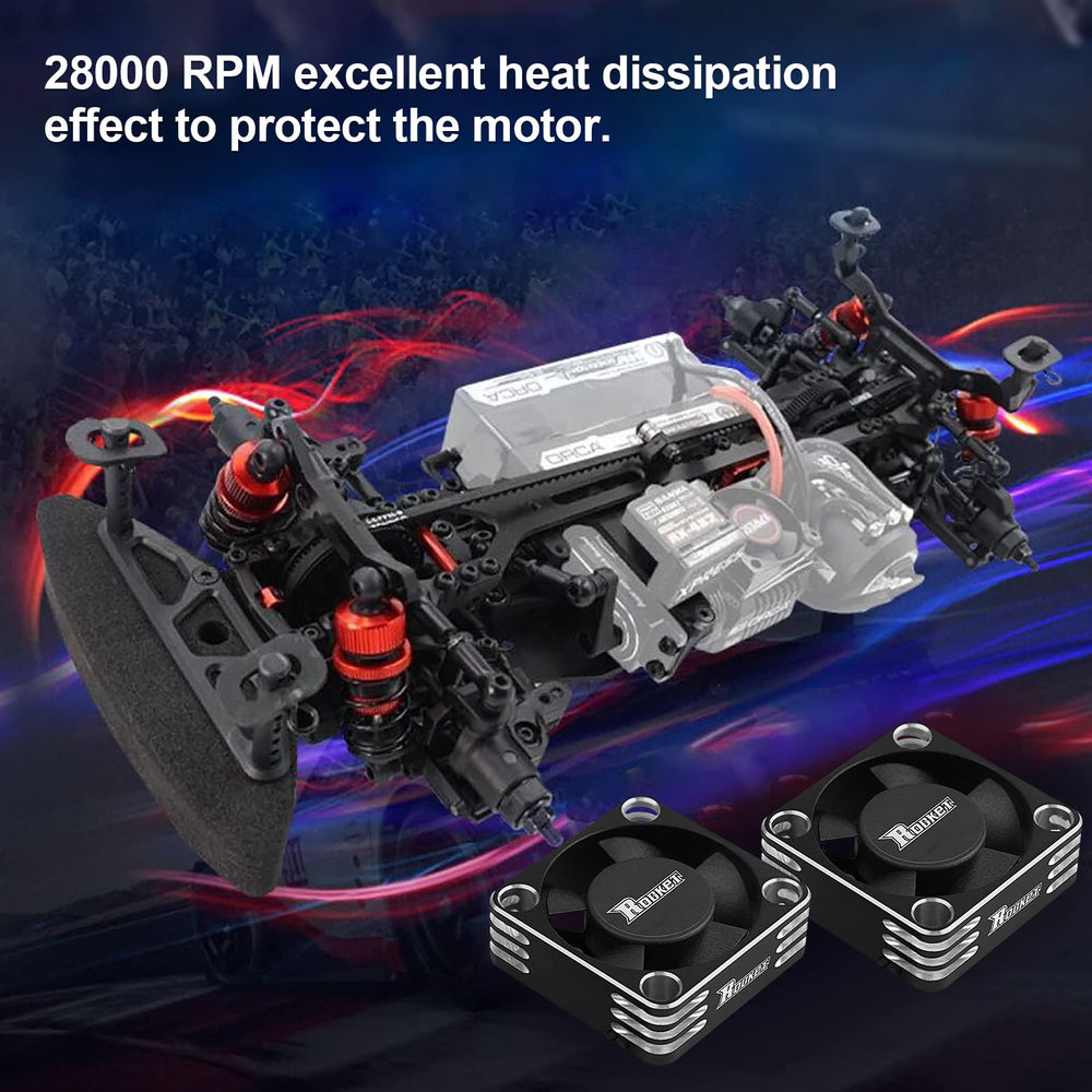 ARRAROWN 30mm heatsink compact design fits tight RC chassis