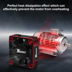 ARRAROWN aluminum-plastic build ensures durable RC cooling.