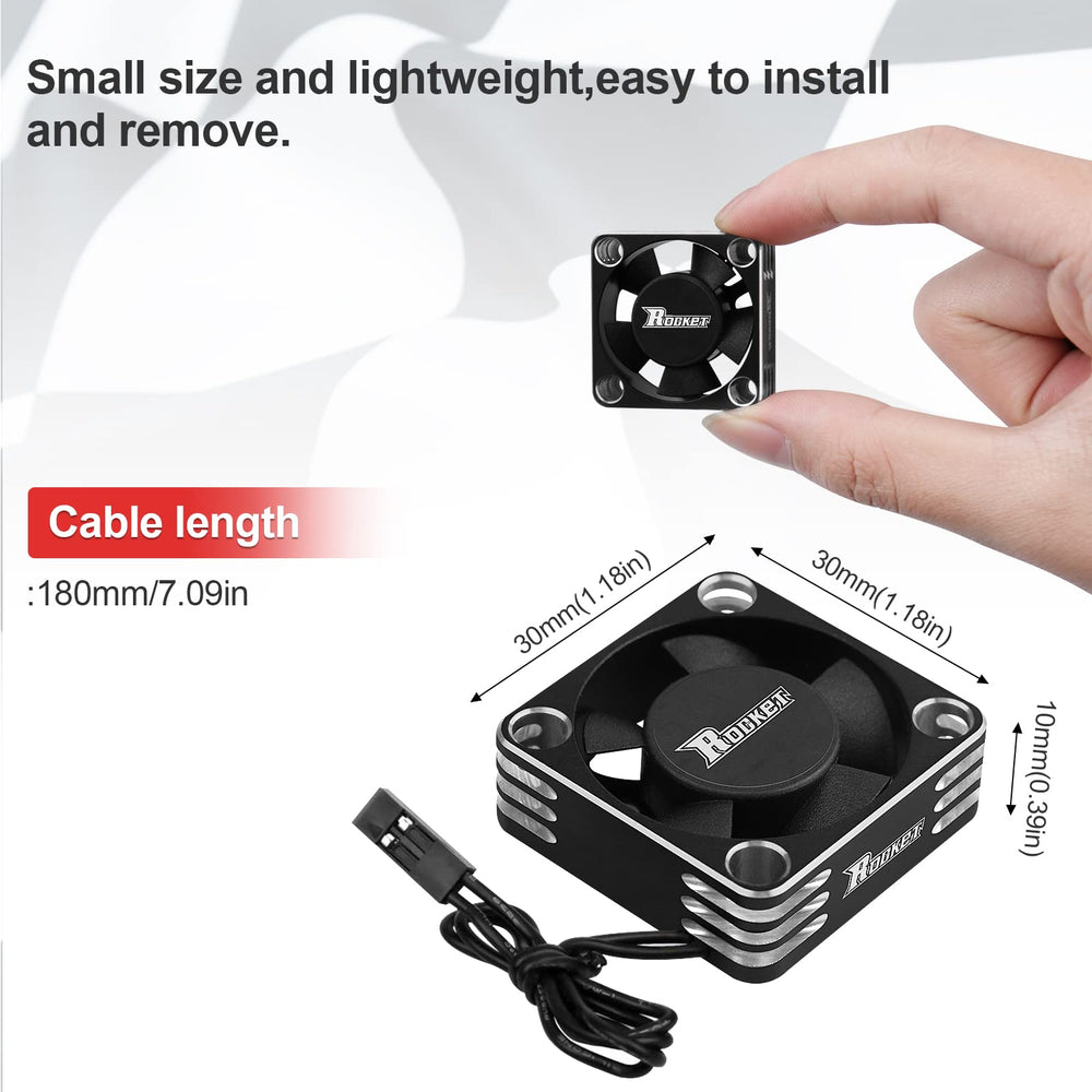 ARRAROWN RC fan with 18 cm cable for easy connections