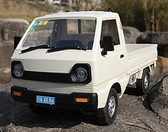 ARRIS WPL D12 front view shows adjustable suspension for versatile off-road handling.