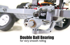 ARRIS WPL D12 white body displays a compact, rugged RC car design.