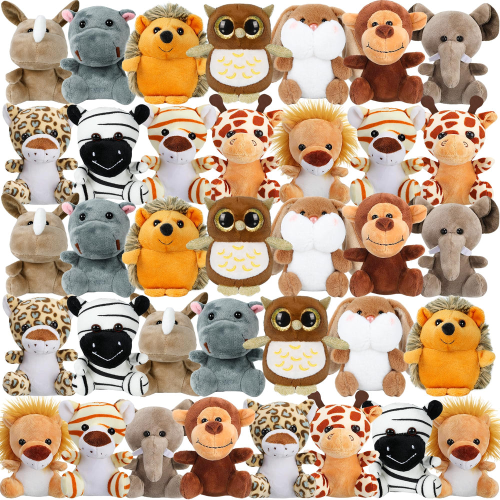 Arrozon mini plush elephants—soft 4-inch cuddle buddy for kids on the go